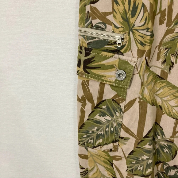 Mavi Women's Tropical Print Denise High Rise Cargo Pants Jeans size 30 - Picture 13 of 13
